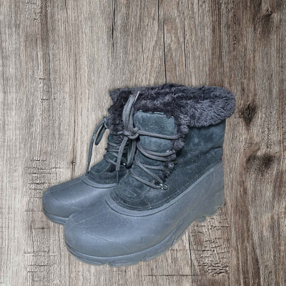 Sorel black women’s Snow Angel winter boots size 8 - Picture 2 of 4